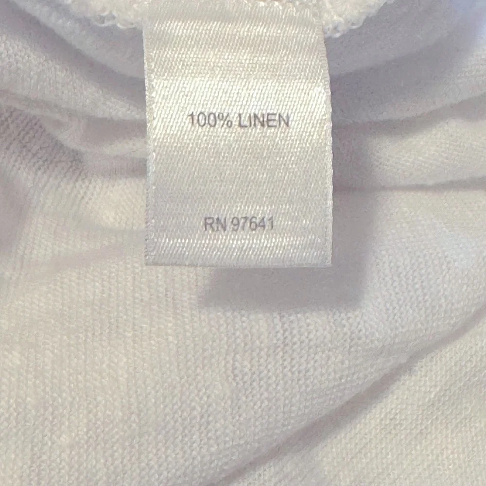 Women’s J.Jill Love Linen Sleeveless White Lightweight Top